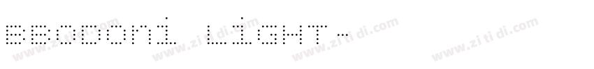 BBodoni Light字体转换